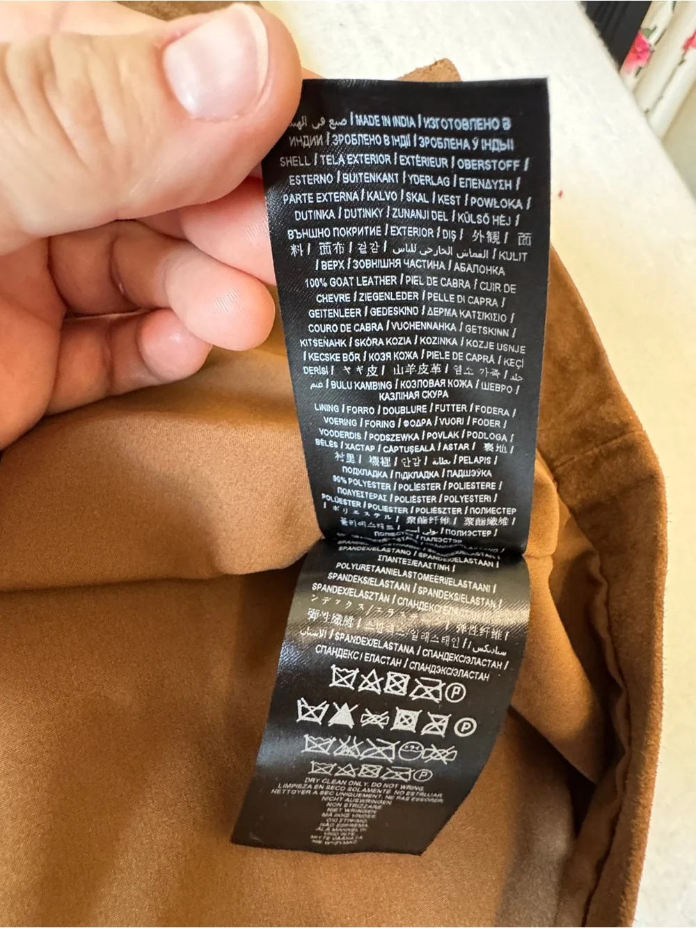 GUESS Brown Suede Mini Skirt with Front Slit
